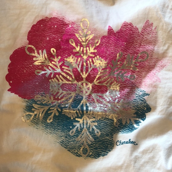 Pretty tee long sleeves with a flake drawing SIZE XL10$ - Picture 3 of 4